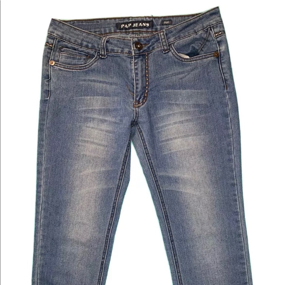 P&P Embroidered Jeans Womens Size 9/10 Great Quality 1-P